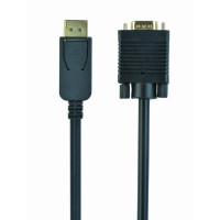 DisplayPort to VGA adapter cable, black, 1.8 m CCP-DPM-VGAM-6