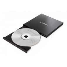 Verbatim External Slimline CD/DVD Writer USB 2.0 M-DISC CD DVD Writer External Optical Drive