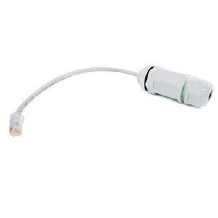 RJ45 Cable Gland Feed-Thru Waterproof Jack — Shielded Grounded Connector with 7-inch Cable