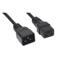 IEC 320 C19-C20 Power Cable 3x1.5mm² 16A, Straight Plug, 3m