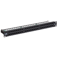 Patch-panel ITK 1U cat.5E UTP, 48 porturi (Krone)		