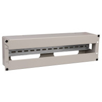 ITK Power distribution panel 3U with DIN rail gray