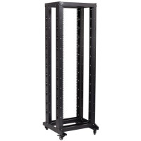 ITK 19 "Open Frame Rack (double frame), 42U, 600x600, on rollers, black
