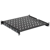 ITK 19" reinforced fixed shelf 600mm deep black