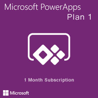 Microsoft PowerApps Plan 1 (monthly subscription for 1 user)