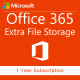 Office 365 Extra File Storage (annually subscription for 1 user)