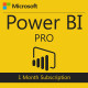 Power BI Pro (monthly subscription for 1 user)