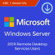 Microsoft Windows Server Remote Desktop Services CAL 2019 Single Language (OLP corporate license for 1 user)