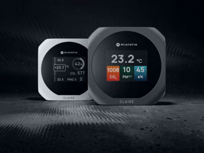 MikroTik CLAIRÉ and CLAIRÉ Lite — Air Quality Sensors with CO₂, VOC and Matter over Thread