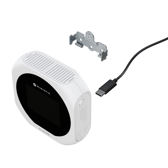 MikroTik CLAIRÉ IAQM-THC2PV Indoor Air Quality Sensor with CO₂ Monitoring