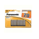 Battery Panasonic "ALKALINE Power" AAA, Blister*20, Alkaline, LR03REB/20BW