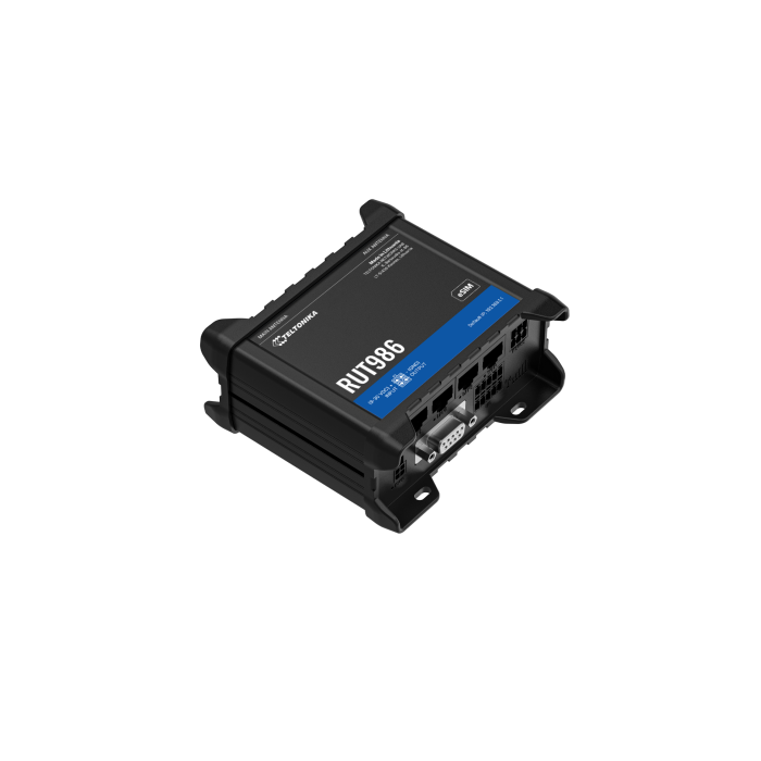 Teltonika RUT986 – Industrial 4G LTE Cat 4 Enterprise Router with RS232, RS485, GNSS and eSIM