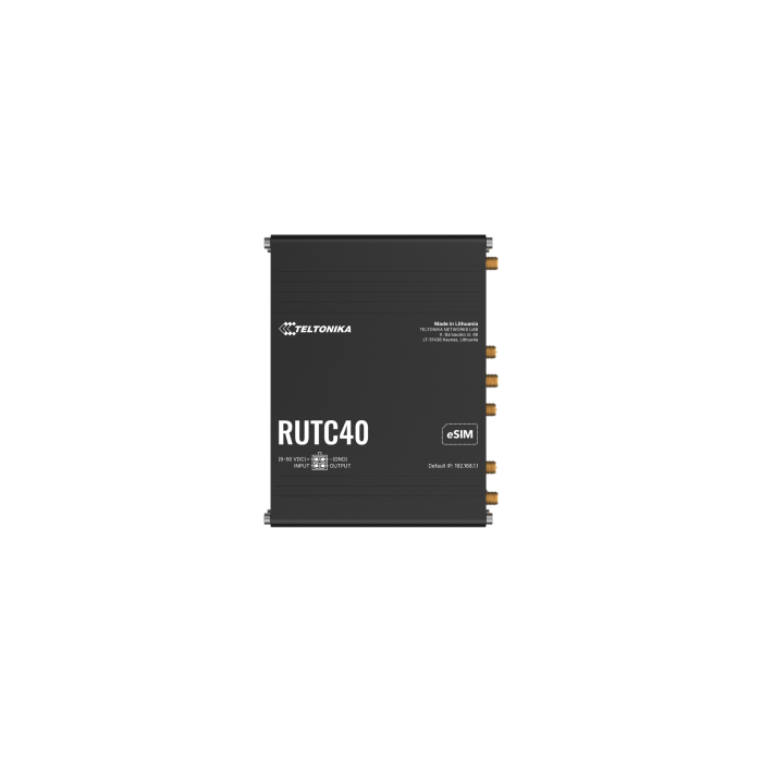 Teltonika RUTC40 – Industrial 4G LTE Cat 4 Edge Router Enterprise with Wi-Fi 6 and Docker