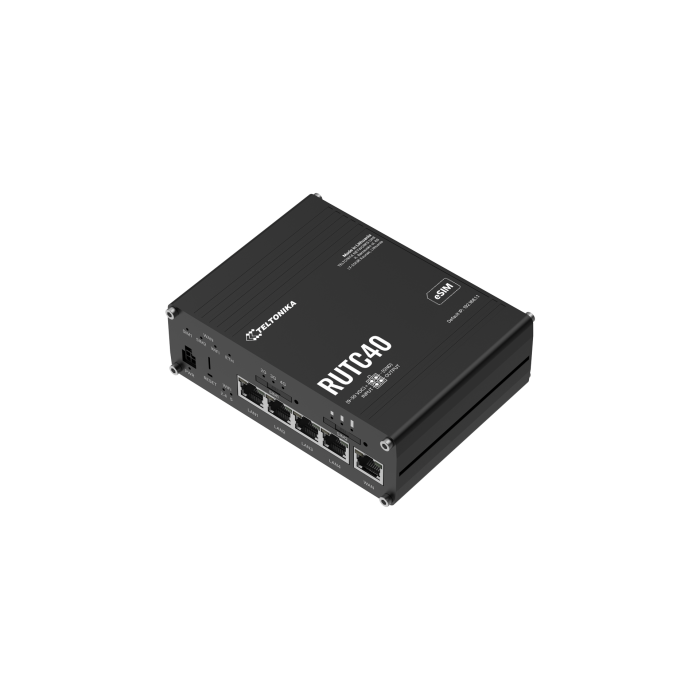 Teltonika RUTC40 – Industrial 4G LTE Cat 4 Edge Router Enterprise with Wi-Fi 6 and Docker