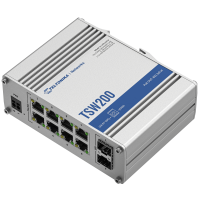 Teltonika TSW200 Industrial Unmanaged Switch POE+, 2 SFP Ports