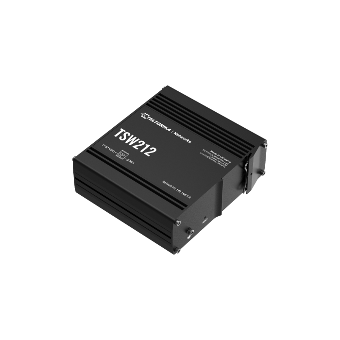 Teltonika TSW212 Industrial Switch — Ethernet Networking for IoT and Industrial Applications