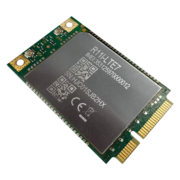 MikroTik R11e-LTE7 — Professional miniPCIe LTE CAT7 Modem for Integrators and Business Networks